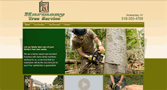 Desktop Screenshot of harmonytreeservice.net