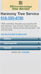 Mobile Screenshot of harmonytreeservice.net