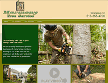 Tablet Screenshot of harmonytreeservice.net